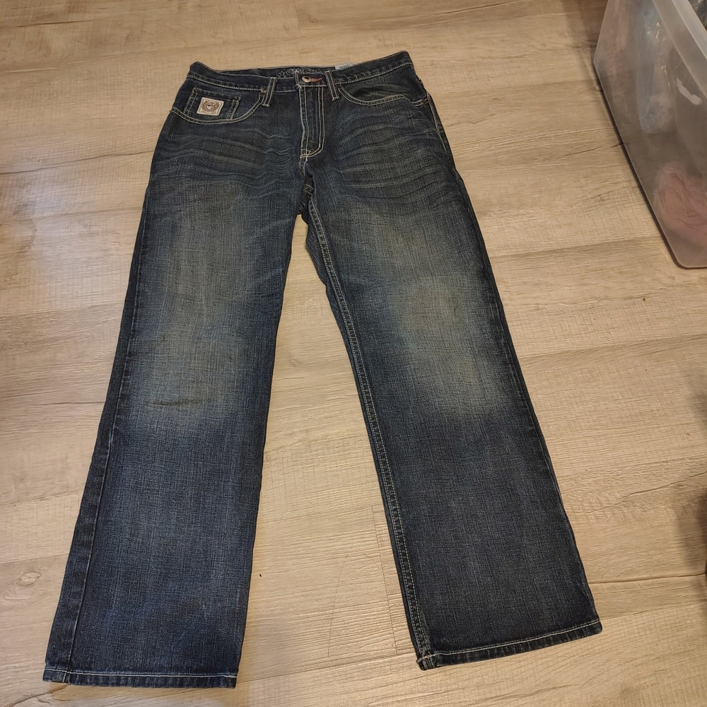 Cinch Up Mens Jeans 32x30 Dark Wash Relaxed Fit Western Denim MB92834 019